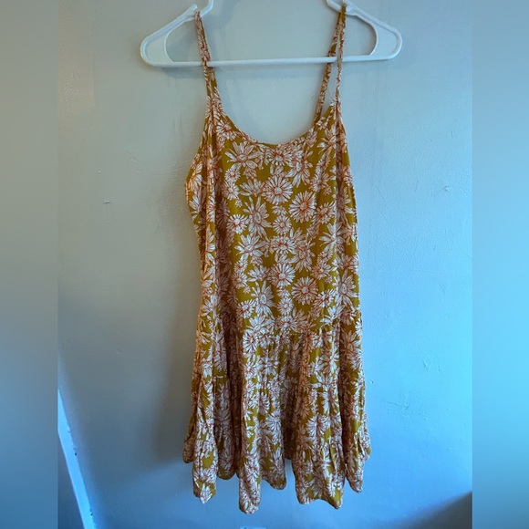 Wild Fable- Orange/yellow flowered sun dress - Picture 3 of 3